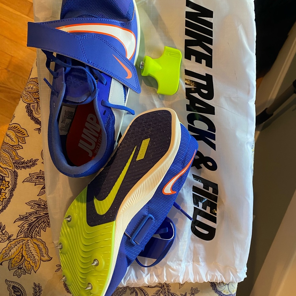 Nike Blue Rival Jump Track Spikes